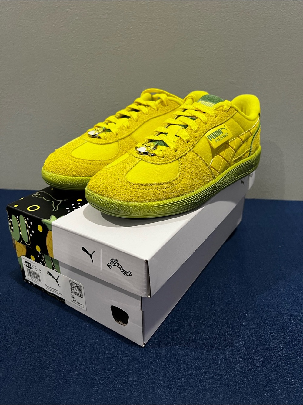 Puma X Squishmallows Palermo Maui Suede Yellow/Green Sneakers 405104-01 Size 8.5